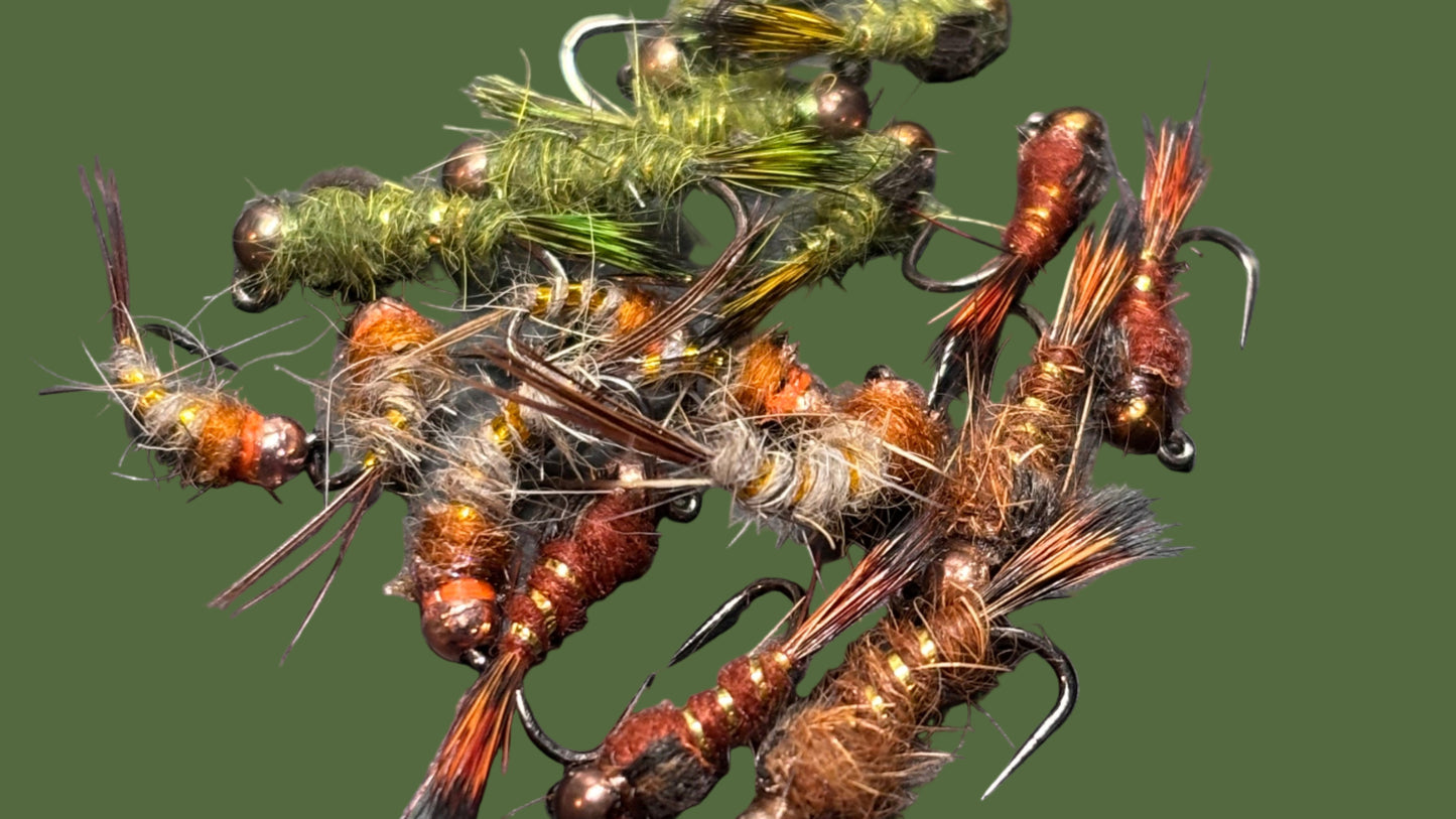 18 Hares Ear Tungsten Beads